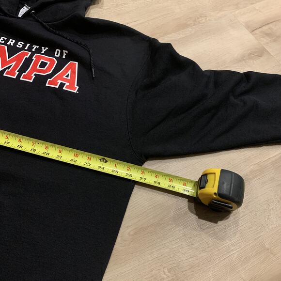 Champion University of Tampa Spartans Hoodie Mens 2XL XXL Black Sweatshirt - Picture 5 of 6